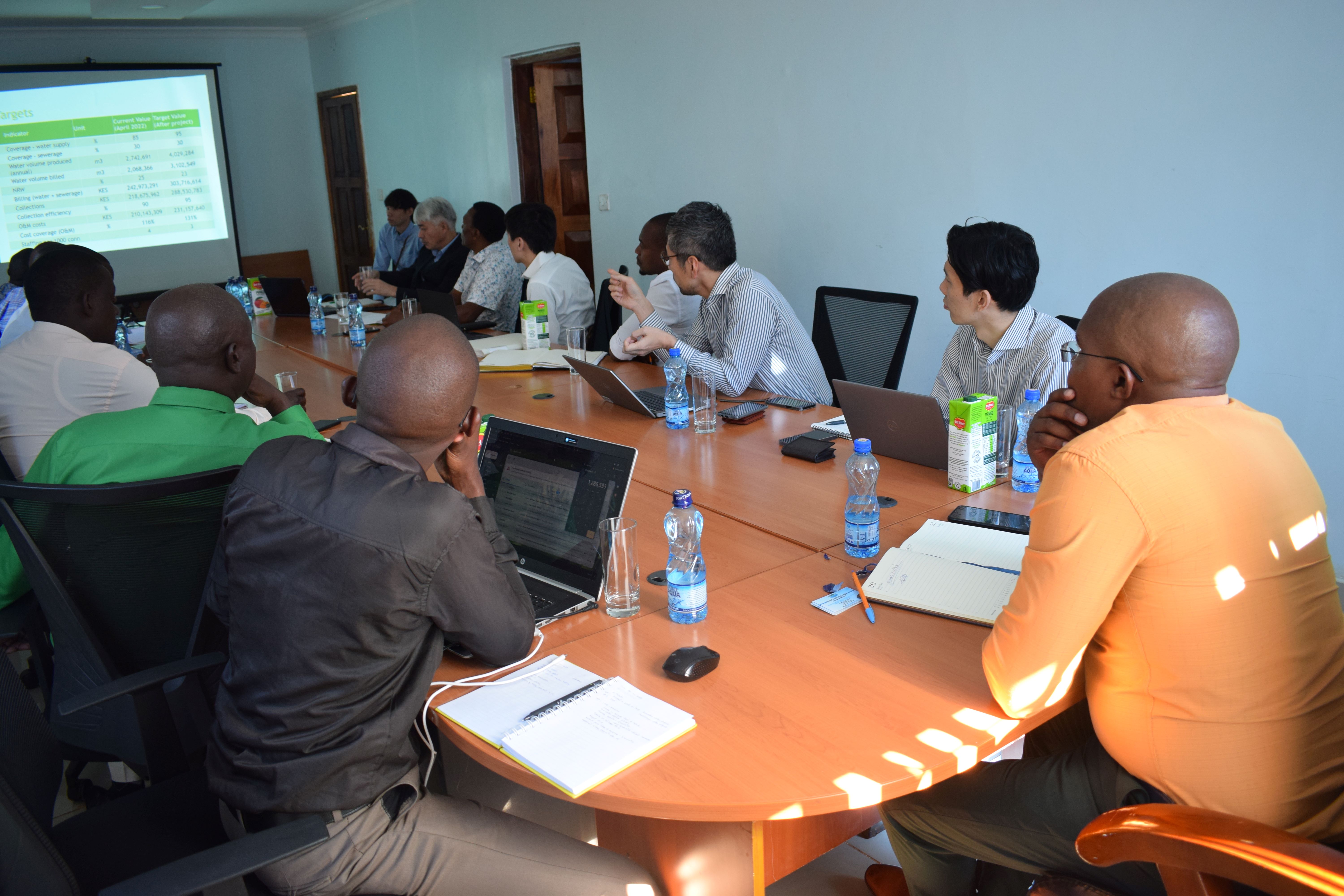 MUWASCO hosted Engineers from the Ministry of Water and Sanitation,<br> representatives of the County Government of Murang'a and Consultants of the Japan International Cooperation Agency (JICA) at our offices.)